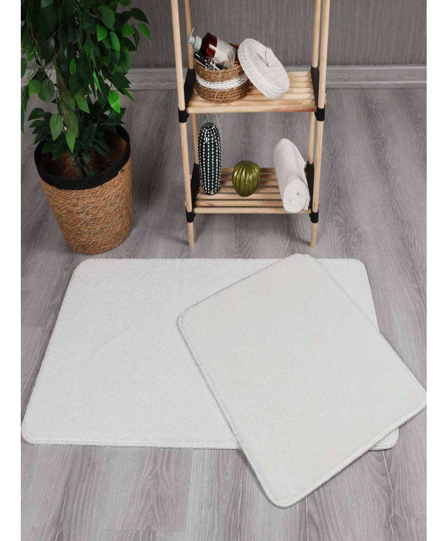 Peluş Simirna 50x80-50x40 Banyo Klozet Takımı resmi