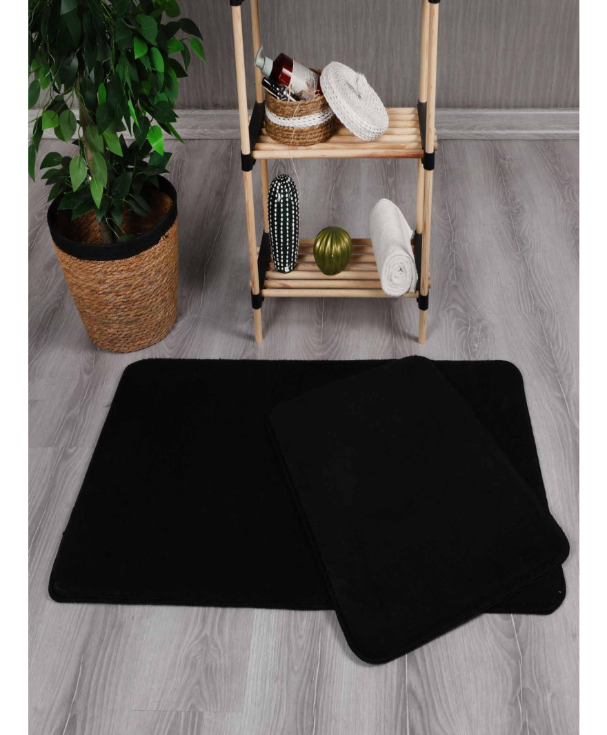 Peluş Simirna 50x80-50x40 Banyo Klozet Takımı resmi